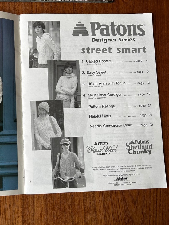 Patons Designer Series Knitting Pattern Book - Picture 3 of 6